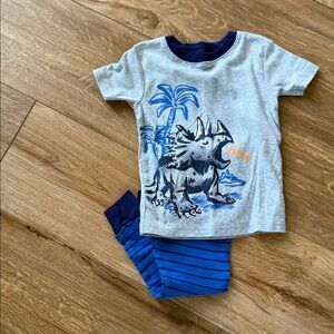 Carter's Triceratops Pajama Set - Gray and Blue